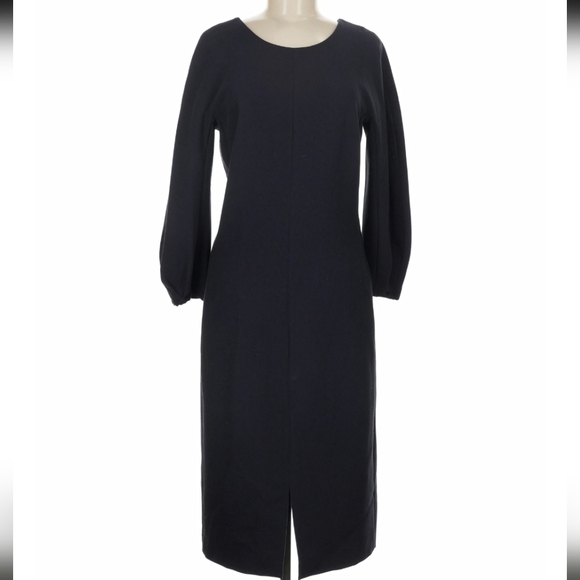 Mossimo Dutti Dresses & Skirts - Massimo Dutti Navy Puff Long Sleeve Midi Dress Size 4